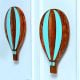 Handcrafted Acacia Wood Hot Air Handle Pair